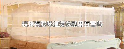 ​蚊帐有股味道没洗就用有害吗