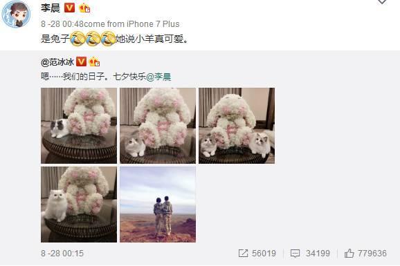 李晨成功求婚范冰冰，这就是爱情最好的模样。