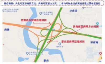 ​关于G35济广高速公路济南至菏泽段改扩建工程上跨桥梁拆除封闭施工实施临时交