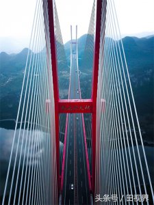 ​震撼航拍世界跨径最大钢桁梁斜拉桥-鸭池河大桥